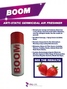 ¡BOOM! Fresher antiestático de fresa de fuerza industrial 400 ml - Imagen 1 de 2