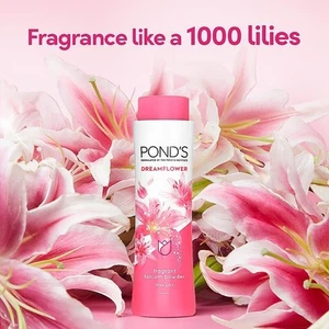 Pond's Dreamflower Talcum Powder long last alluring aroma Stop body odor 100gm - Picture 1 of 7