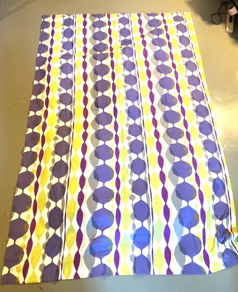 1 Crayola Sis Covers BeJeweled Rod Pocket Window Curtain Panel Purple Lime Green - Image 1 of 4