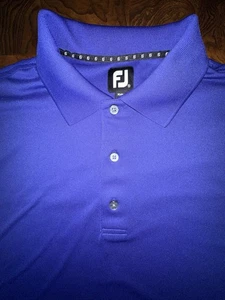 Camisa polo de golf FootJoy para hombre talla XXL grande púrpura oscuro manga corta - Imagen 1 de 7