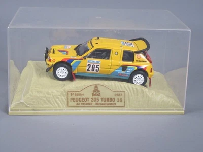 D800 NOREV Peugeot 205 Turbo 16 #205 Rally Parigi Dakar 1987 Vatanen 1:43 Box - Immagine 1 di 4