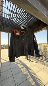 Vintage Disney Denim Jacket With Mickey Mouse Patches - Picture 1 of 6