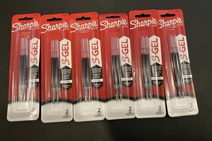 Sharpie S-Gel Minen, schwarze Tinte Gel Stift Minen, mittlere Spitze (0,7 mm), 6 Packungen - Bild 1 von 2