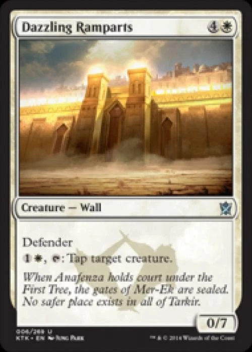 Dazzling Ramparts - Medium Play MTG Khans of Tarkir - Image 1 of 1