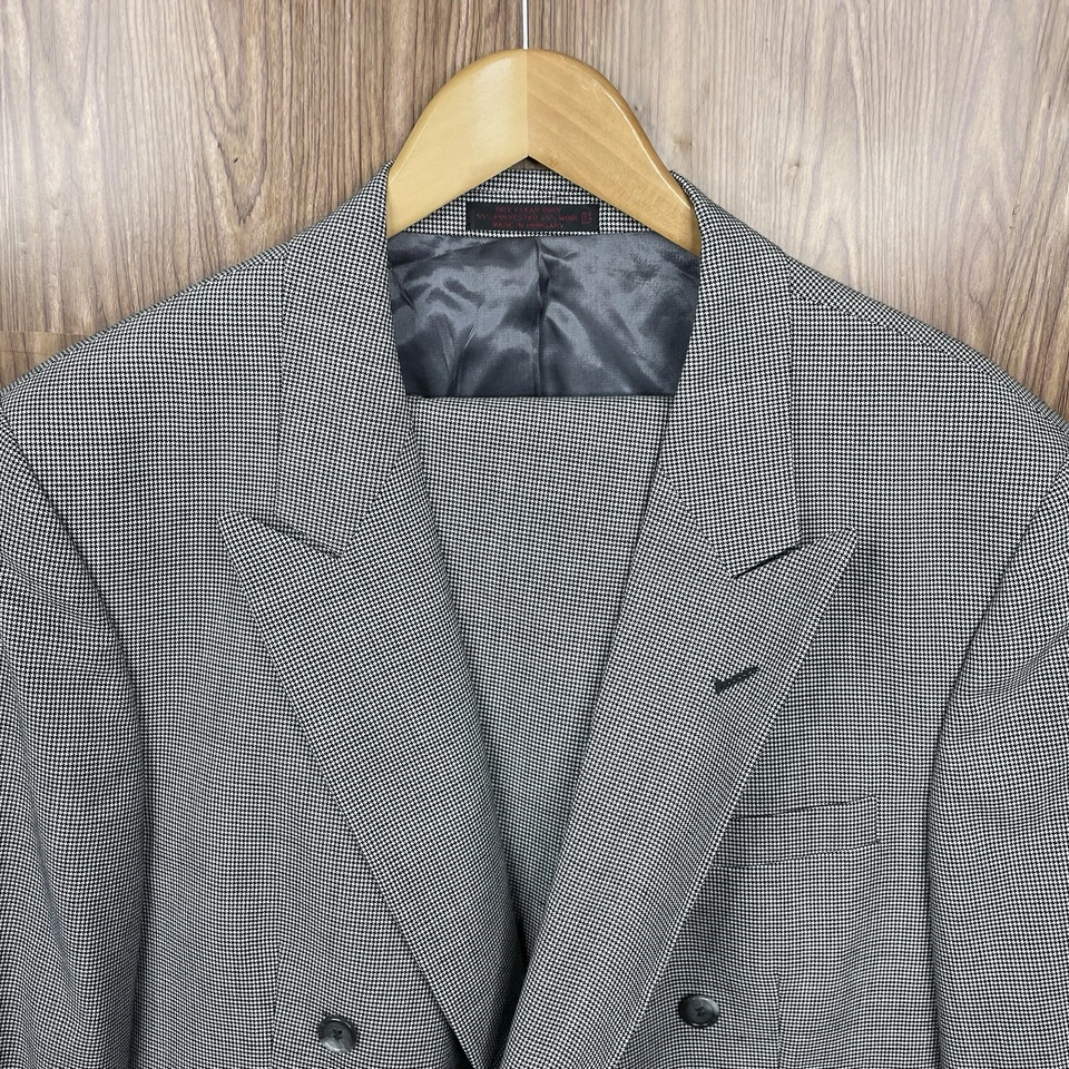 Terno masculino Yorkshire quadrado 2 peças 46S 38x36 multicolorido peito duplo pico - Imagem 1 de 4