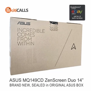 ASUS MQ149CD ZenScreen Duo 14" Class WUXGA OLED Monitor - 16:10 - Silver - Picture 1 of 8