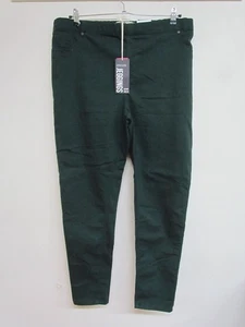 Yours Stretch Jeggings Size 24 Womens Green NEW - Picture 1 of 4
