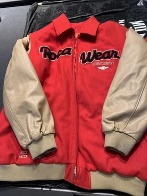 Rocawear Jacket Mens 4XL Red Wool Varsity Athletic Bomber Y2k Hip Hop - Image 1 of 4