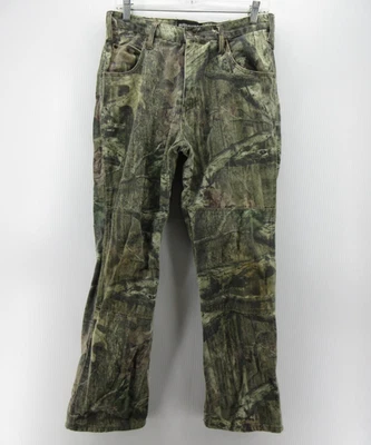 Mossy Oak Pants Men 30X30 Green Breakup Infinity Field Hunting Camo Double Knee - Image 1 of 4