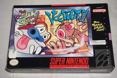 Ren & Stimpy Show: Veediots (Super Nintendo SNES) Complete in Box CIB - Image 1 of 4