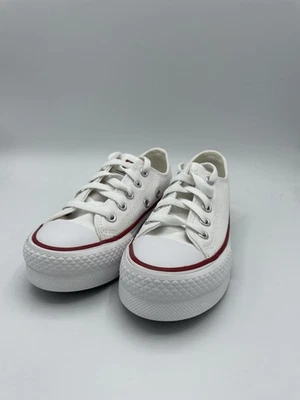 Plataforma de lona Converse Kids Chuck Taylor All Star Eva Lift, blanca, talla 12 EE. UU. Foto 1 de 4