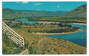 Meeting of North and South Thompson Rivers at Kamloops BC View of River Valley - Picture 1 of 2