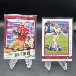 2022 & 2024 San Francisco 49ers Memories Deebo Samuel & Terrell Owens 2 Karten Lot - Bild 1 von 5