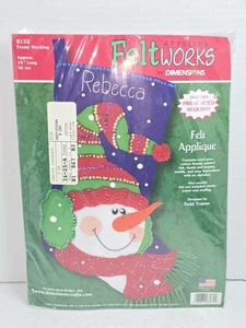 Medias Escarcha Vintage Dimensiones Kit Artesanía Navidad 8132 Lentejuelas Fieltro Nuevo - Imagen 1 de 2