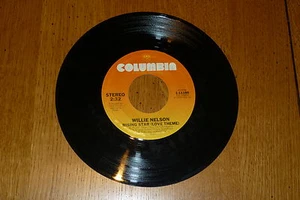 WILLIE NELSON - Rising Star (Love Theme) - 1979 US wide centred vinyl 7" - Imagen 1 de 1
