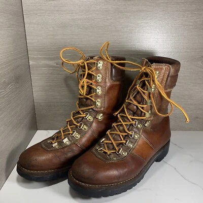 Botas de Montañismo Montblanc Vintage Para Hombre Ingeniero Senderismo 86088 Talla 7.5 D Foto 1 de 4