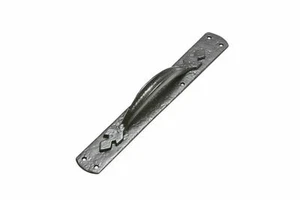 Datim Deluxe Antique Black Iron Door Pull Handle 381x50mm with screws - Picture 1 of 2