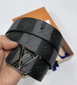 Louis Vuitton X Nigo Pyramide Stripes 40mm Reversible Belt M0469s - Picture 1 of 8