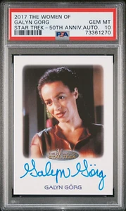 2017 WOMEN OF STAR TREK AUTO GALYN GORG KORENA SISKO LOW POP PSA 10 - Picture 1 of 1