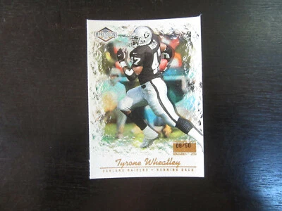 2001 Pacific Impressions Premiere Date # 101 Tyrone Wheatley Card (B64) # 8/50  - Image 1 of 2