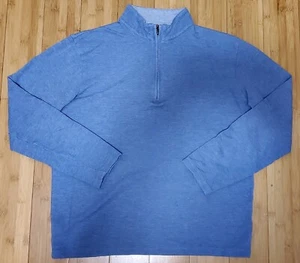 MIZZEN + MAIN 1/4 Cremallera Pullover Suéter Sudadera Camisa Azul Manga Larga Para Hombres S - Imagen 1 de 9