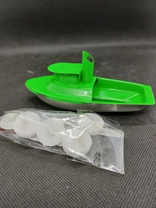1x Kerzenboot Pop Pop Boat Knatterboot Kerzenmotor HUT Boat Tug Grün Dampfboot - Bild 1 von 1