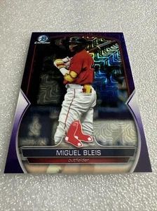 2023 Bowman Chrome Mega Prospects•Purple Refractors•BCP223 Miguel Bleis 182/299 - Picture 1 of 4