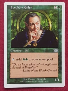 Magic The Gathering 6ª EDICIÓN FYNDHORN ANCIANO tarjeta verde Magic The Gathering - Imagen 1 de 2