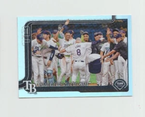 TAMPA BAY RAYS TEAM CARD 2025 TOPPS SERIES ONE BASEBALL HOLO FOIL PARALLEL #294 - Picture 1 of 2