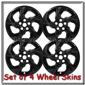 4 Black 17" Tucson Wheel Skins Fits 2022-24 Hyundai Tucson Hubcaps Wheel Covers - Picture 1 of 3