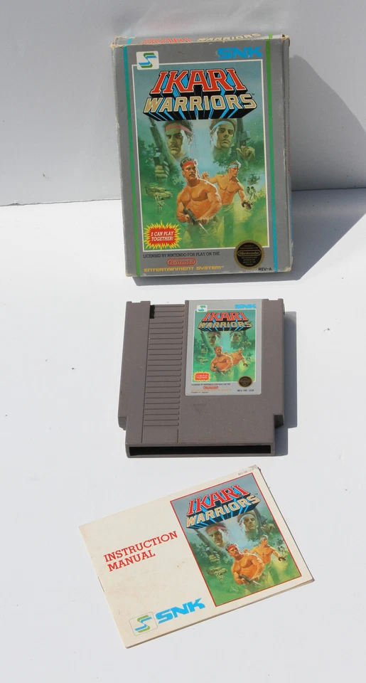 Ikari Warriors (Nintendo Entertainment System, NES 1987) w/ Box and Manual - Image 1 of 3
