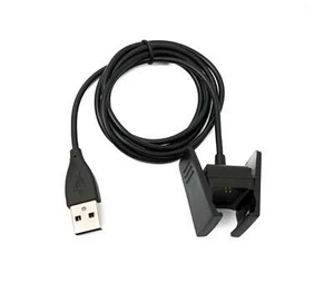 SYSTEM-S USB 2.0 Cable 99 CM Charging for Fitbit Charge 2 Smartwach IN Black - Zdjęcie 1 z 4
