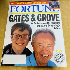 Fortune Magazine July 8, 1996 Bill Gates and Andy Groves Brainstorm Computing - Picture 1 of 9