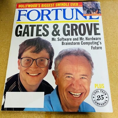 Fortune Magazine July 8, 1996 Bill Gates and Andy Groves Brainstorm Computing - Image 1 of 4