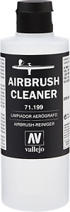 Airbrush Cleaner 200ml Vallejo Acrylic Paint Waterbased Model Air Non-Toxic NEW