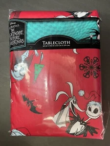 The Nightmare Before Christmas Jack Skellington  60 x 102 Tablecloth RED NEW - Picture 1 of 3