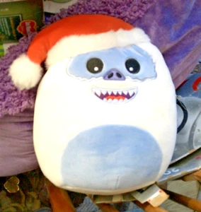 BUMBLE THE ABOMINABLE SNOW MONSTER With Santa Hat Squishmallows 8" Plush NWT - Picture 1 of 2