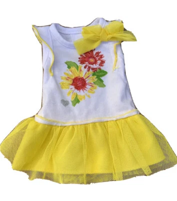 Vestido de muñeca Dollie & Me floral sin mangas multicolor para muñeca de 18 pulgadas E89 Foto 1 de 4