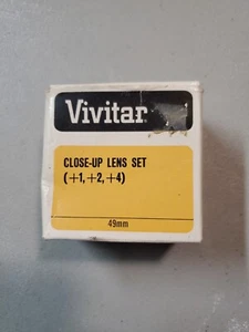 Vivitar 49 mm close up lens set of 3 +1, +2 & +4 - Picture 1 of 3