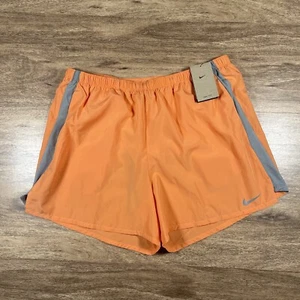 NWT Nike CZ9062-871 Mens Challenger Brief Lined Running Shorts Orange Trance XXL - Picture 1 of 14