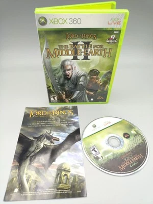 Lord of the Rings The Battle for Middle Earth II 2 Microsoft Xbox 360 w/ Manual - Image 1 of 2