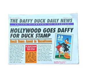 The Daffy Duck Daily Newspaper 1999 Promotional Hollywood binP1D - Picture 1 of 8
