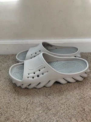 CROCS Unisex Echo Slide Gray Elephant Men’s 6- Women’s 8  - Image 1 of 4