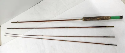 De colección Shakespeare Honor Construido No. Caña de bambú para moscas 1363-9' con tubo de almacenamiento Foto 1 de 4