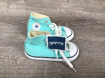 Zapatillas altas Converse para bebé pequeño talla 6 azul verdoso CTAS 703428F Foto 1 de 4