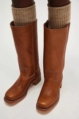 Frye Campus 14L Boots Womens 9.5 Saddle Brown Chore Equestrian Extended Calf New - Image 1 of 4