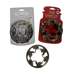 Yankee Candle Illuma Lid Topper 2er Set Glaskerze Merry Christmas Santa Tree - Bild 1 von 7
