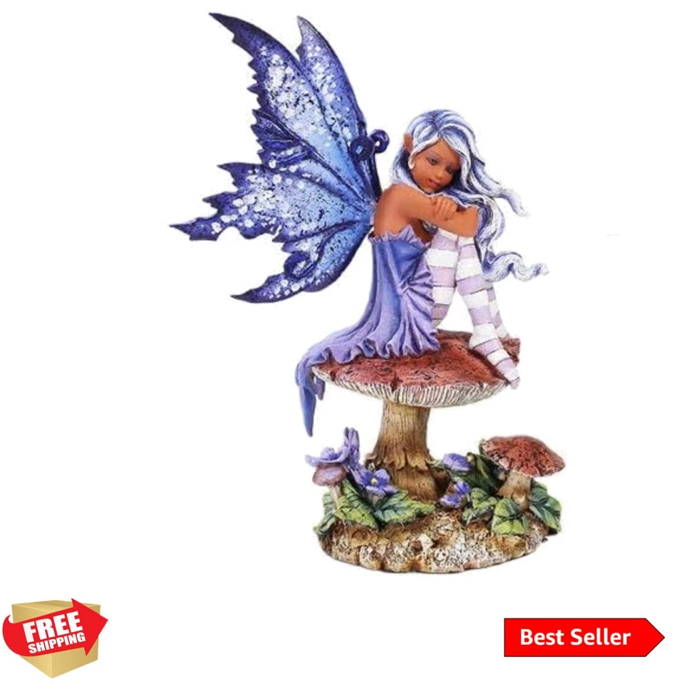 Pacific Giftware Amy Brown Licensed Violet Fairy Statue Polyresin Figurine