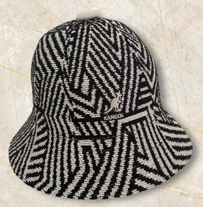 Virtual Grid Casual Unisex Kangol Bucket. k 3615 Black/gray Size: SMALL - Picture 1 of 5