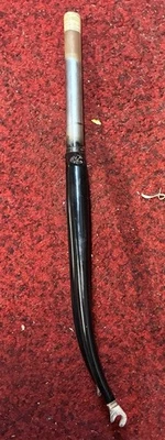 Vintage Columbus Road Bike Steel Fork 1" Threaded 700c Chromed w/Black Concorde - Image 1 of 4